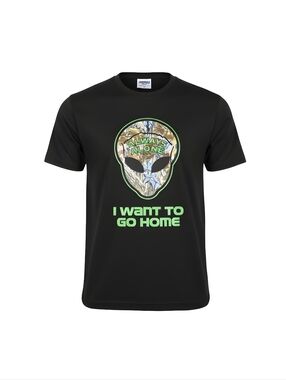 Anti Social Social Club Black Tee with Neon Yellow Pin and Pink Text